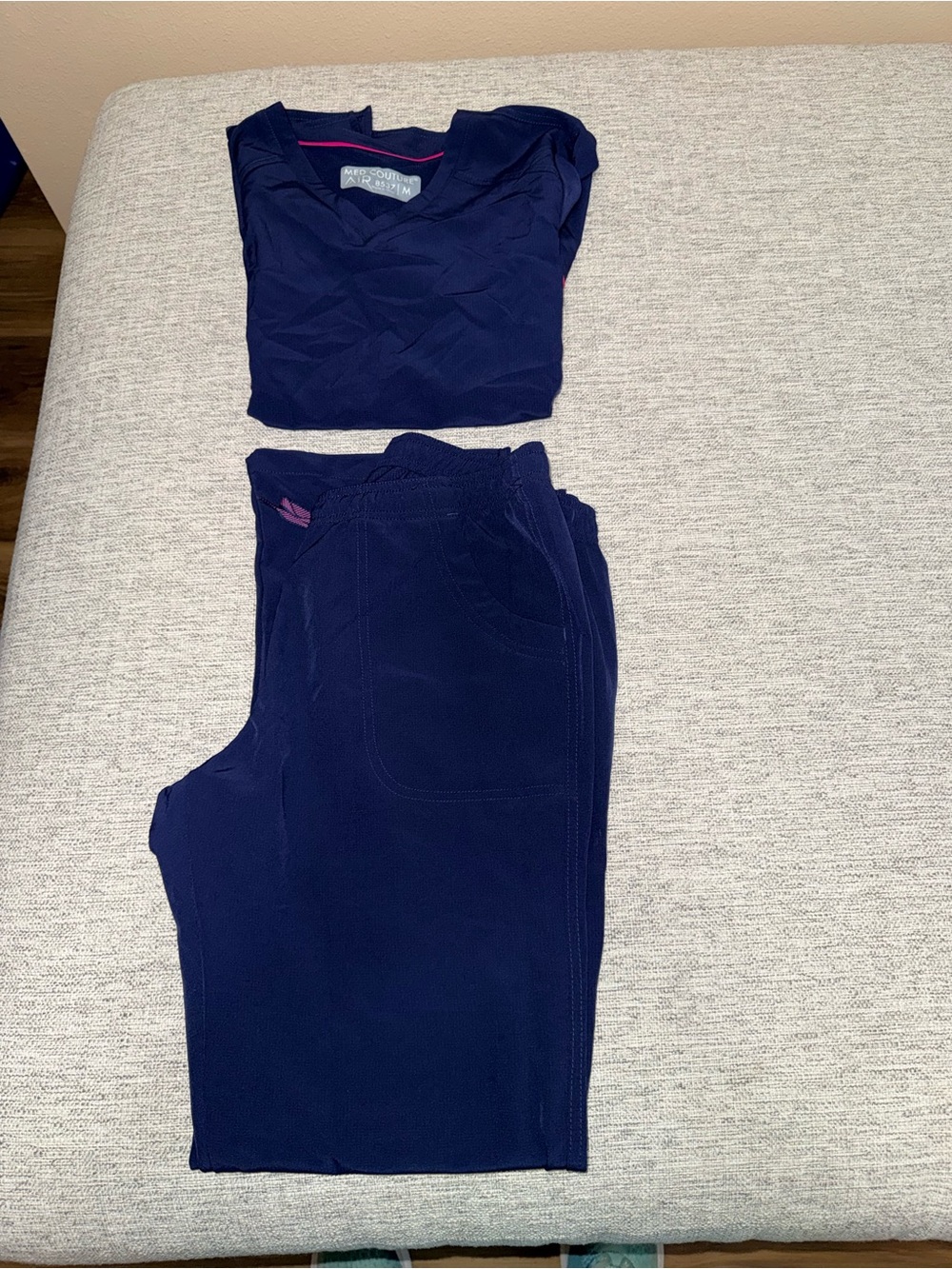 Scrub Pants and Top Set - Navy Med Couture